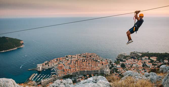 Sunset Zipline Dubrovnik Experience